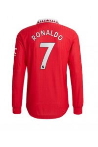 Fotbalové Dres Manchester United Cristiano Ronaldo #7 Domácí Oblečení 2022-23 Dlouhý Rukáv
